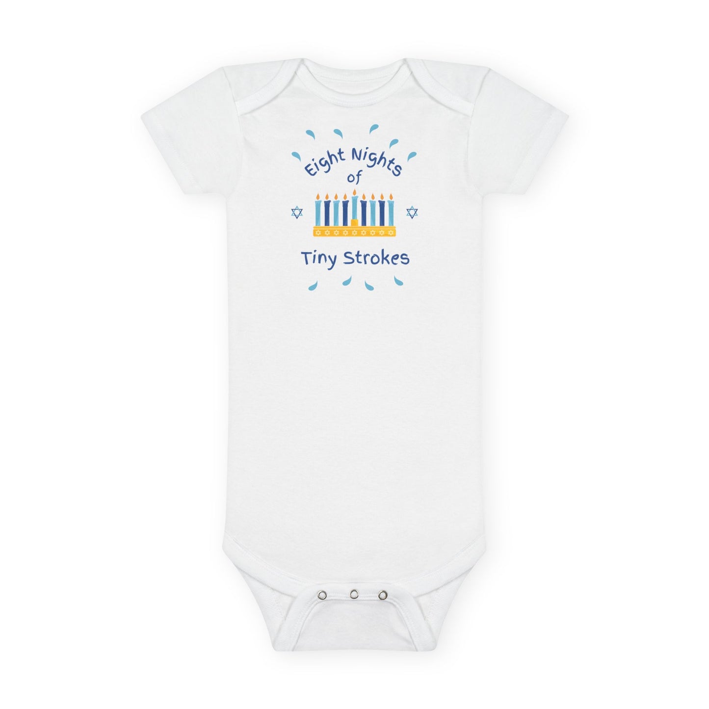 Eight Nights of Tiny Strokes: Baby Short Sleeve Onesie®