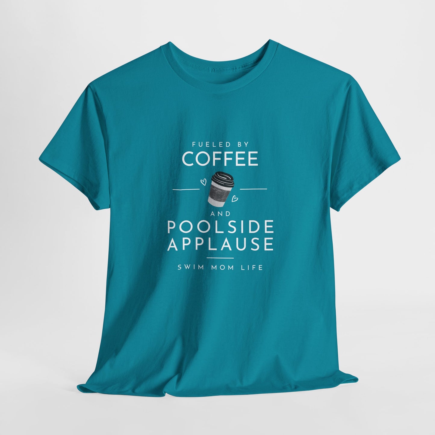 Swim Mom Fueled by Coffee: Cotton Unisex Tee