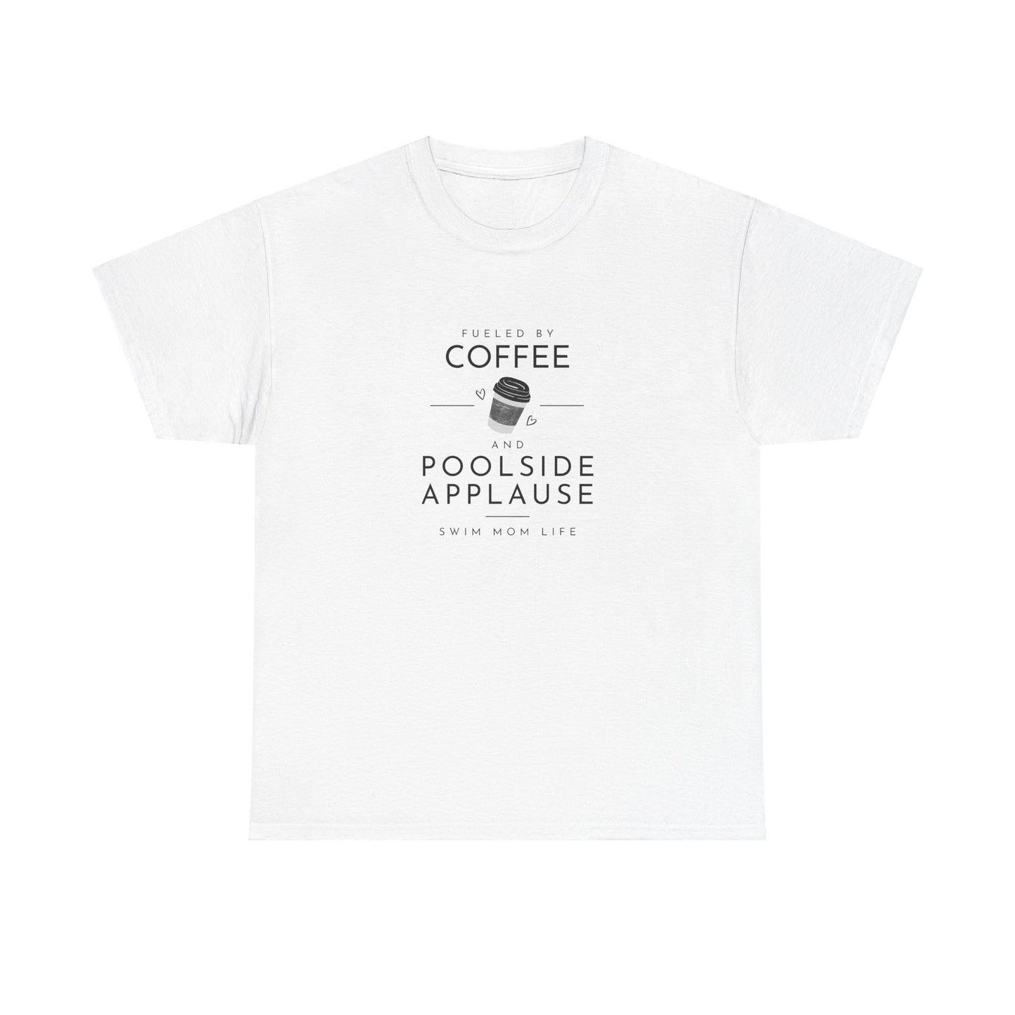 Swim Mom Fueled by Coffee: Cotton Unisex Tee