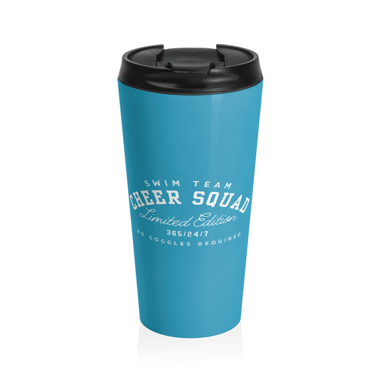 Cheer Squad: Turquoise Stainless Steel Travel Mug