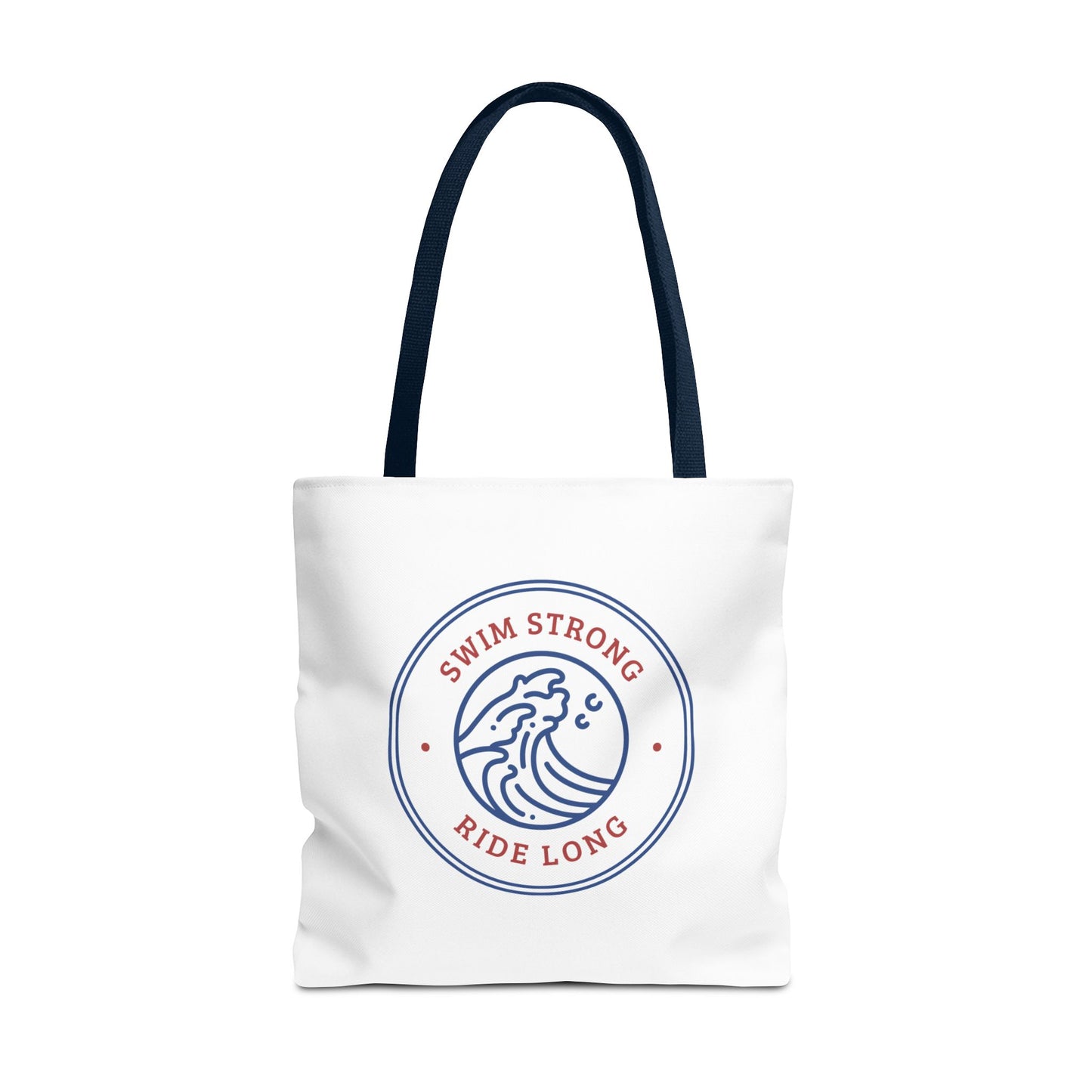 Swim Strong: White Tote Bag